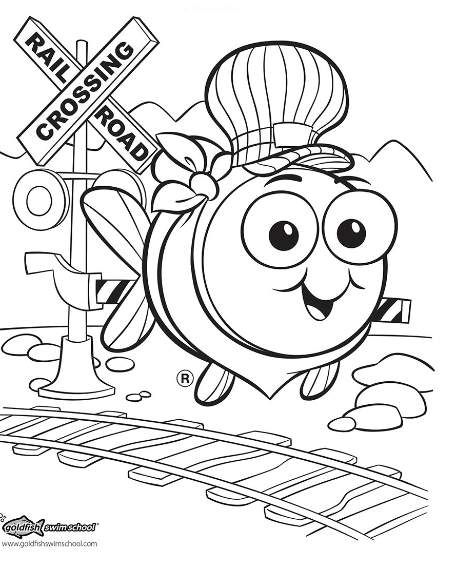 Free Goldfish for Kid Coloring Page