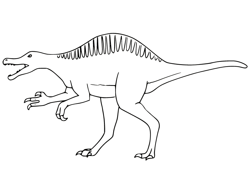 Free Spinosaurus Coloring Pages