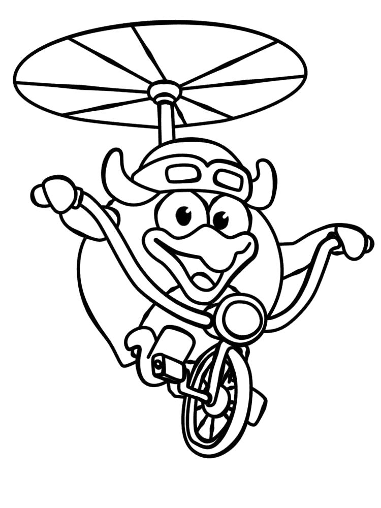 Funny Pin Coloring Pages