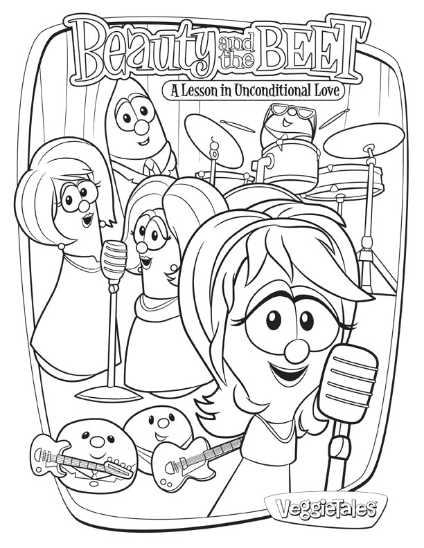 Funny VeggieTales Coloring Pages