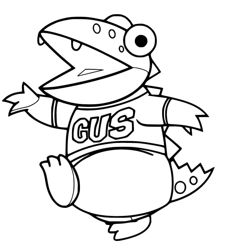 Gus in Ryan’s World Coloring Page