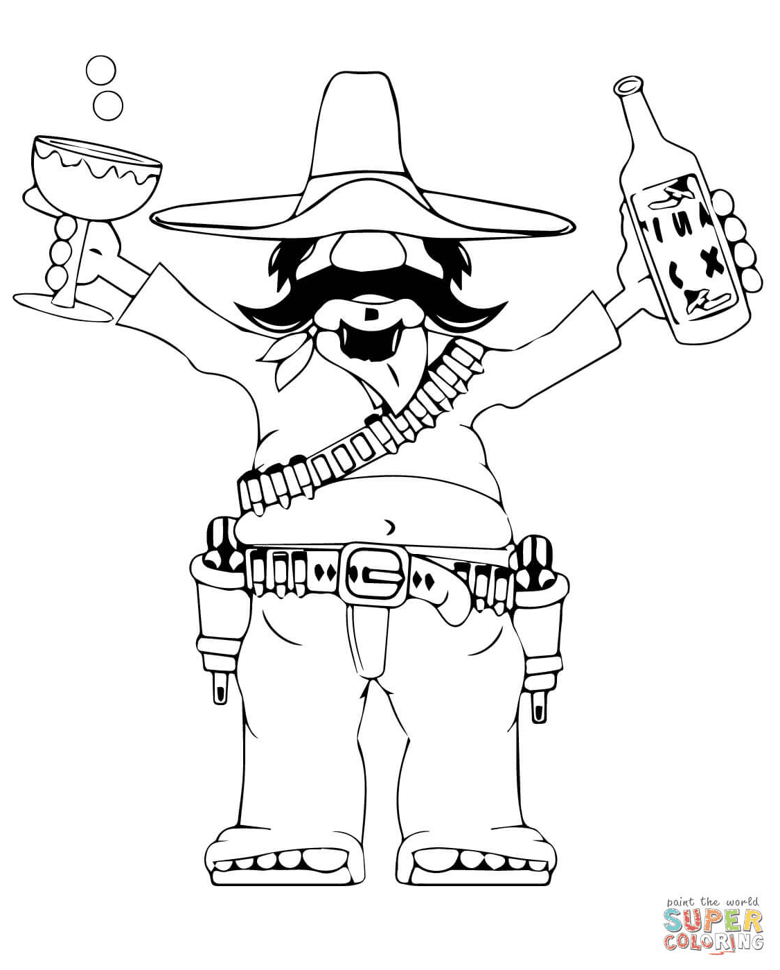 Happy Cinco de Mayo for Kids Coloring Pages
