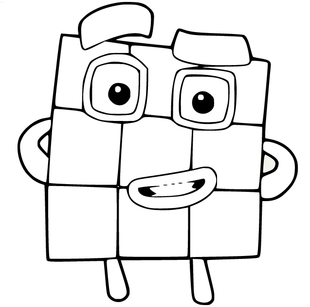 Numberblocks Coloring Pages - Free Printable Coloring Pages