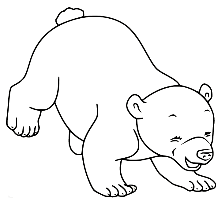 Fröhlicher Eisbär von Polar Bear