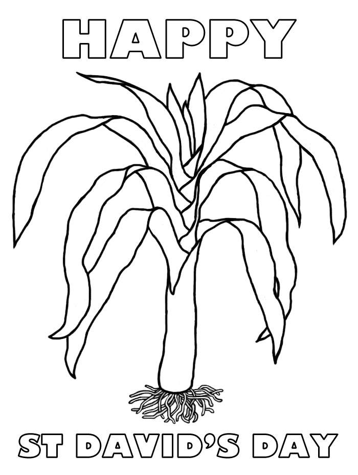 Happy Saint David’s Day Coloring Pages