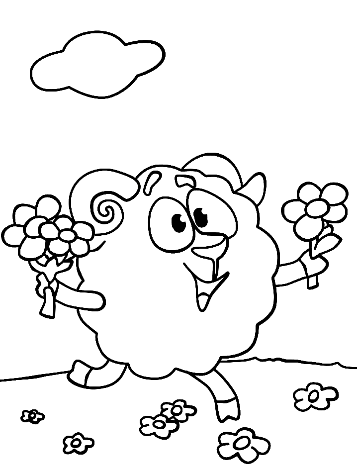 Happy Wally Coloring Pages