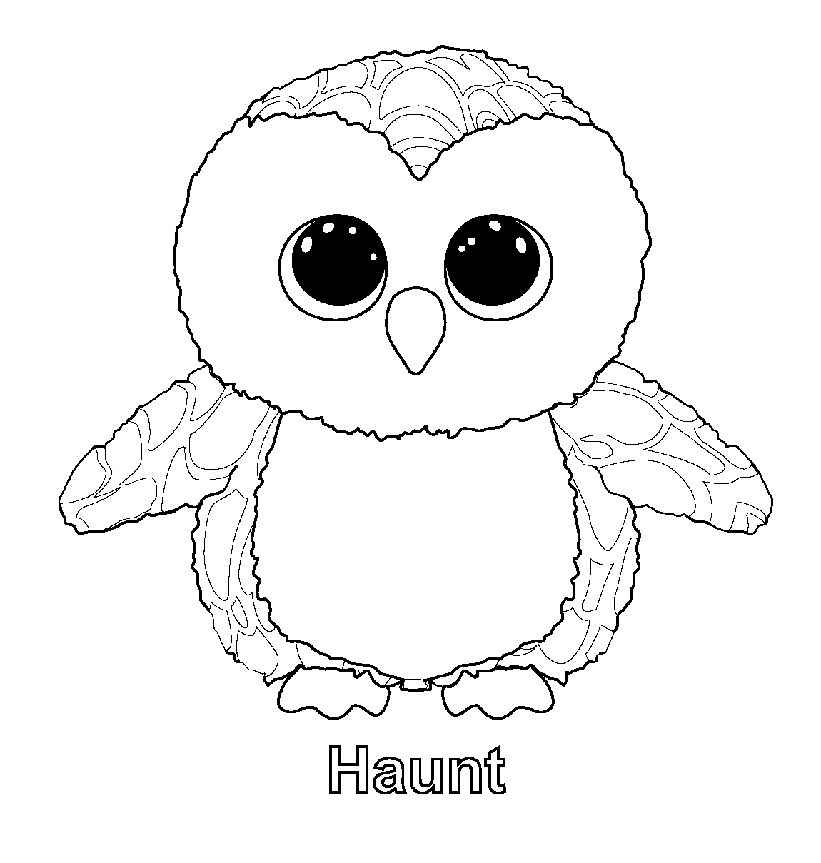 Haunt Beanie Boos Coloring Page