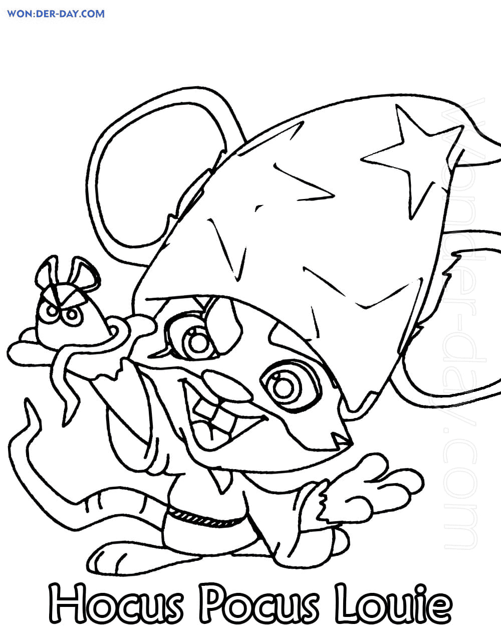Hocus Pocus Louie Zooba Coloring Pages