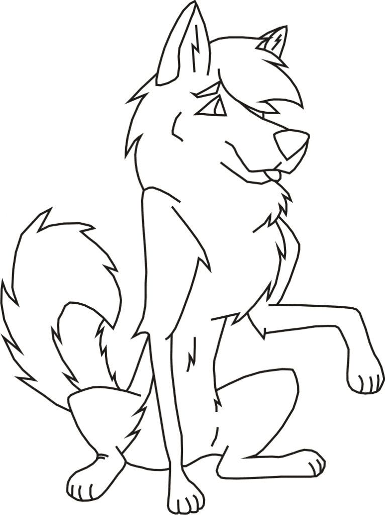 Husky Dogs Coloring Page