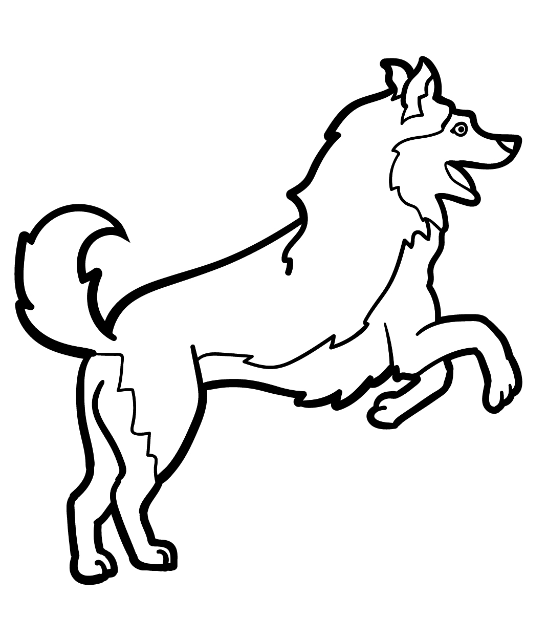 Husky Printable Coloring Pages
