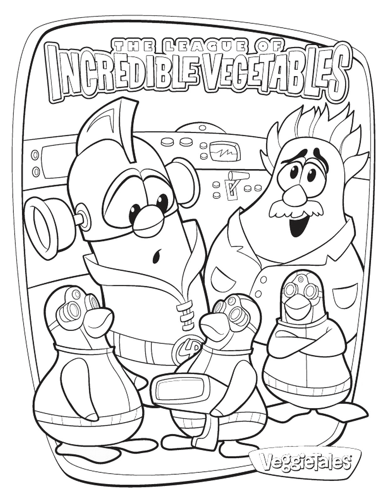 Incredible VeggieTales Coloring Pages