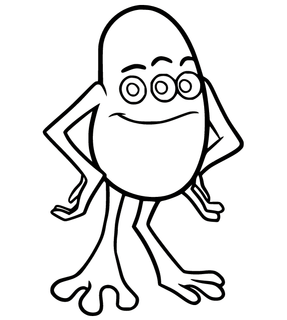 Jeff Fungus Coloring Page