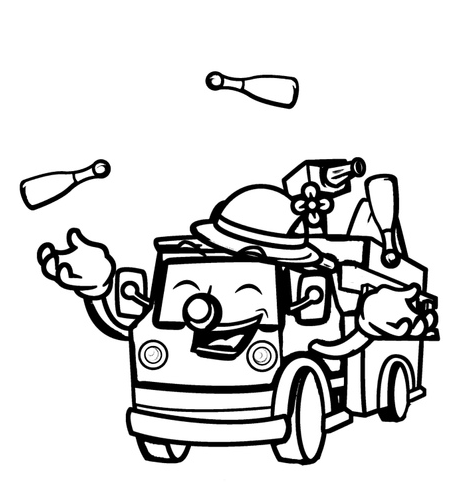 Jonglieren mit einem Feuerwehrauto von Fire Truck