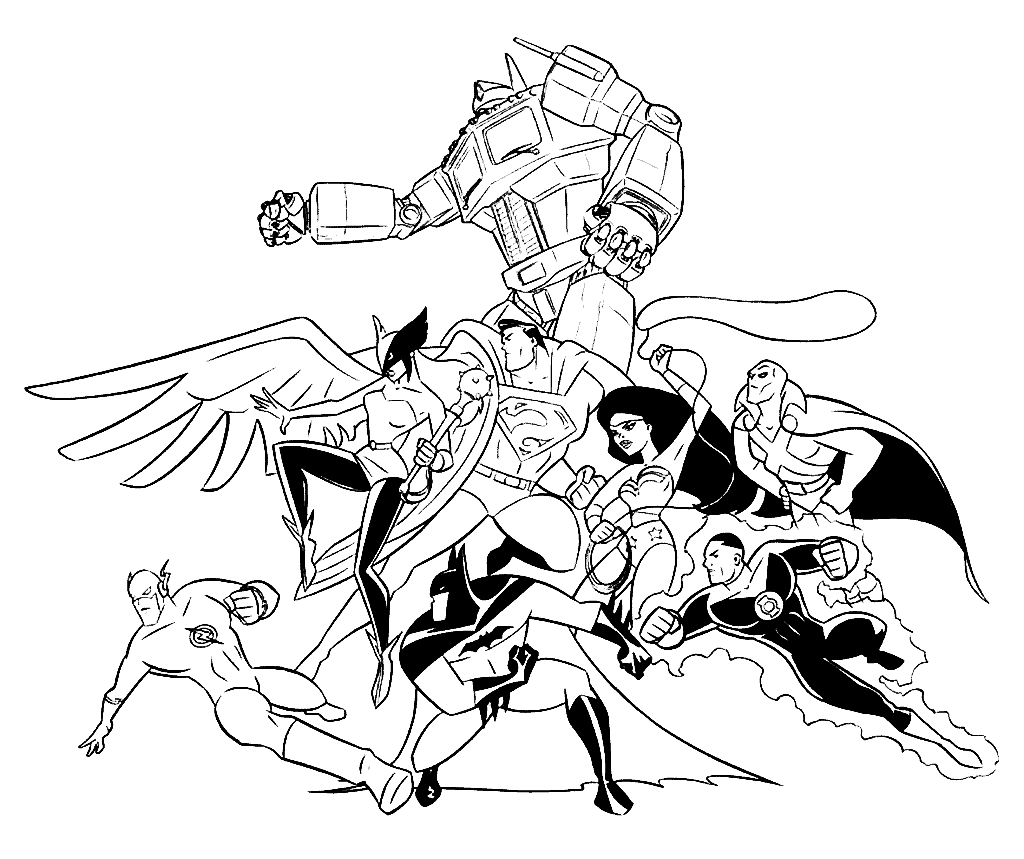 Justice League-helden uit Justice League