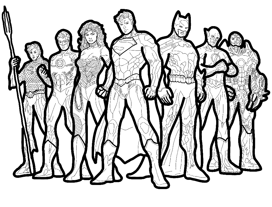 Pagina Da Colorare Justice League Pagine Da Colorare Stampabili Gratuite