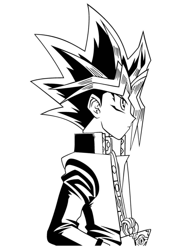 Kind Yugi Muto Coloring Pages