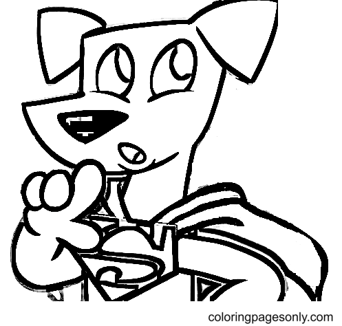 Krypto Coloring Pages
