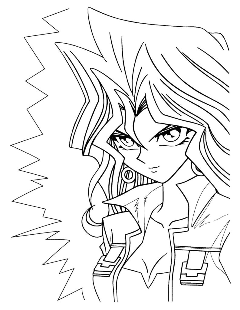 Kujaku Mai from Yu Gi Oh Coloring Pages