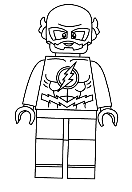 Lego Flash zum Ausdrucken von The Flash
