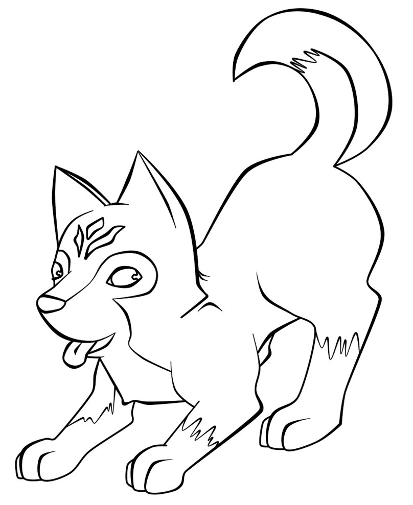 Lovely Husky Coloring Page