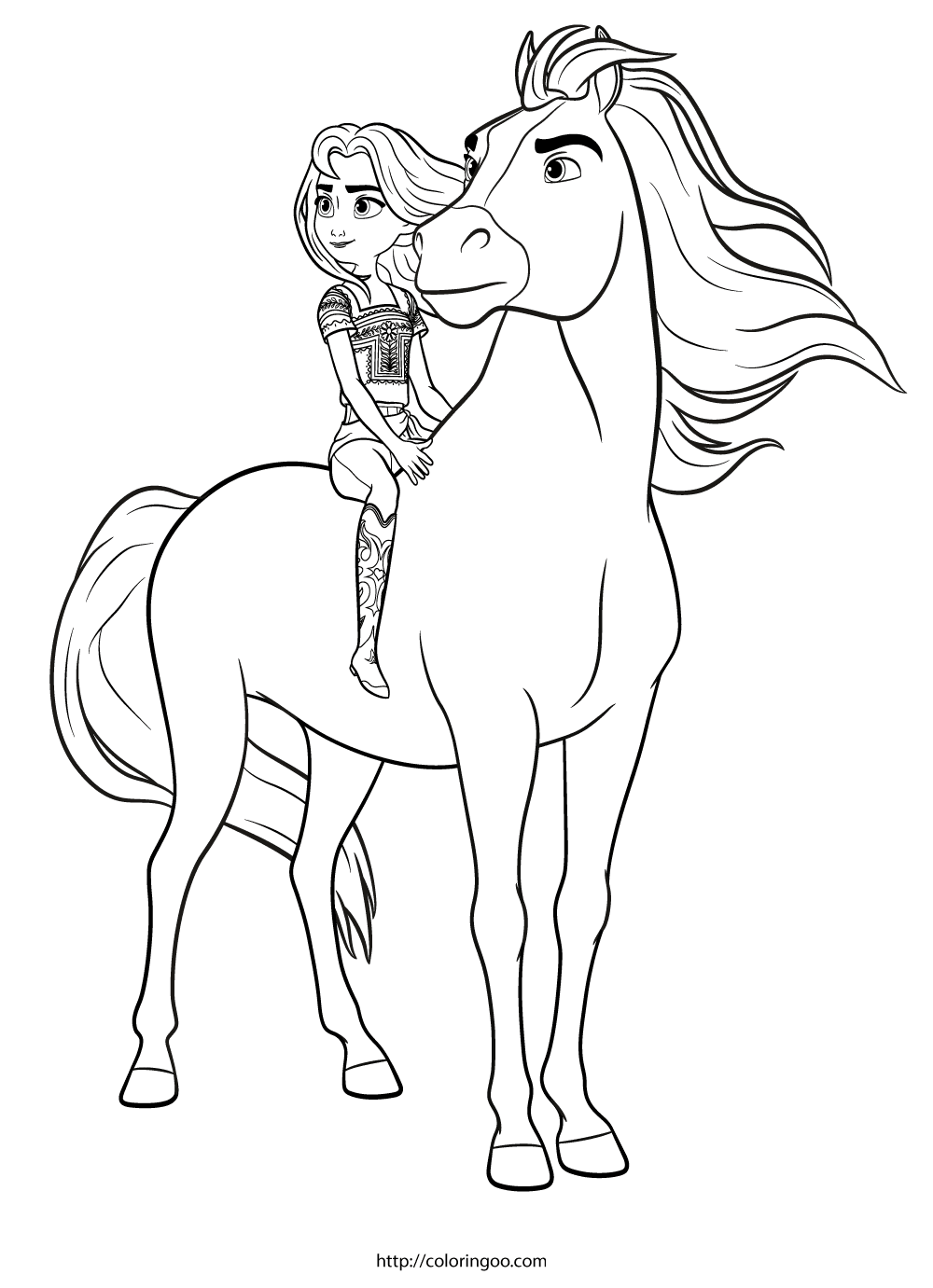 Lucky & Spirit Coloring Pages
