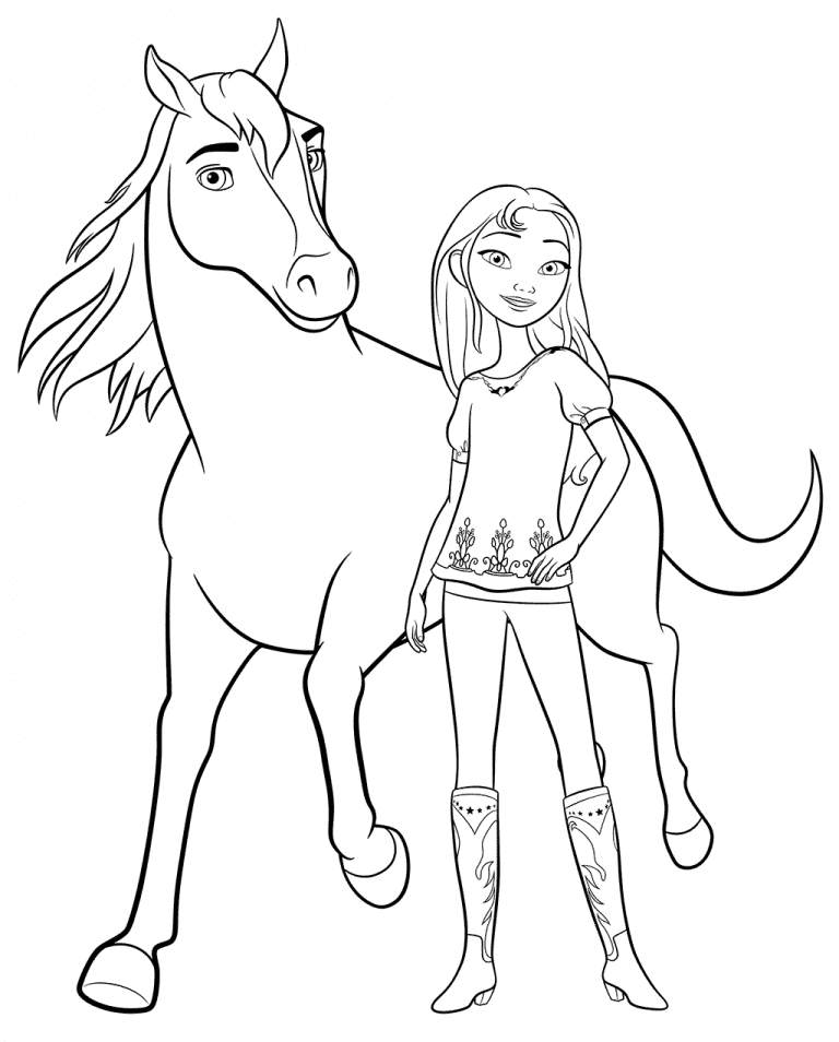 Lucky and Spirit Coloring Page