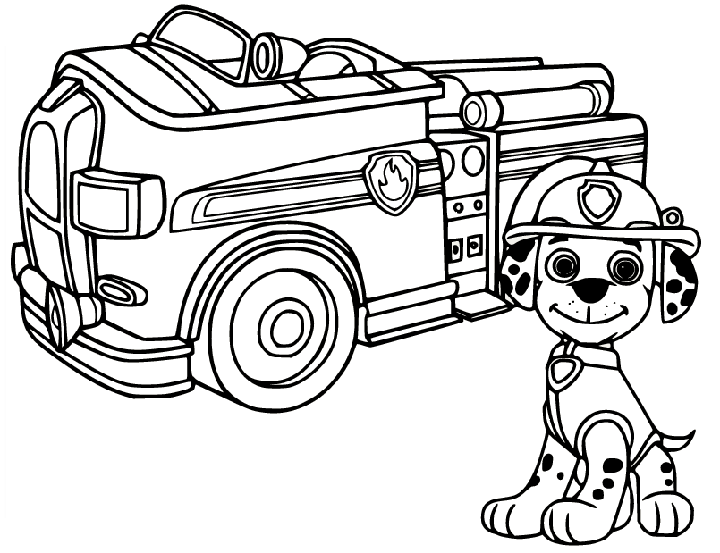 Marshall und sein Feuerwehrauto von Fire Truck