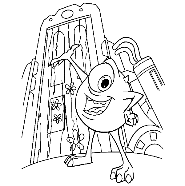 Mike Monsters Inc Coloring Pages