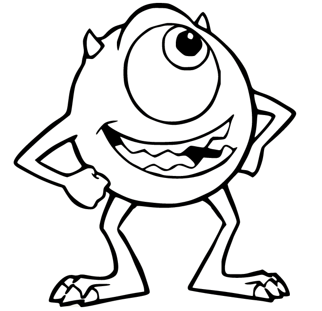 Mike Coloring Page