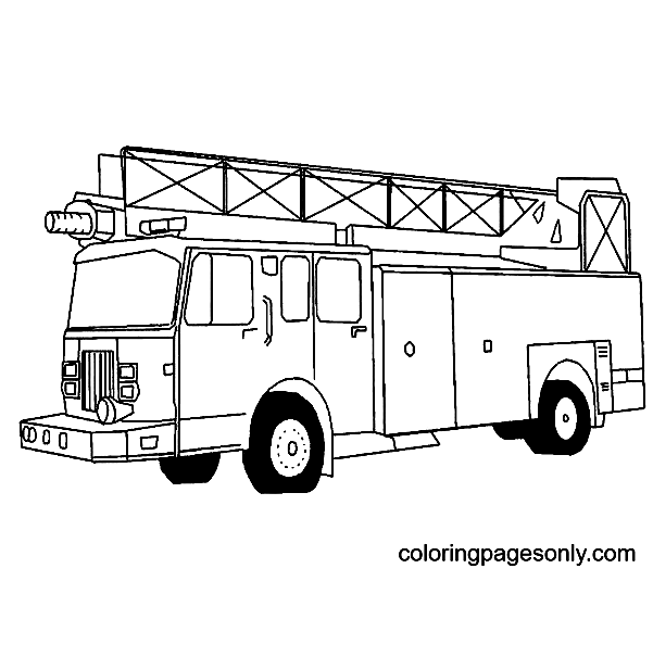 Nice Fire Truck Coloring Pages
