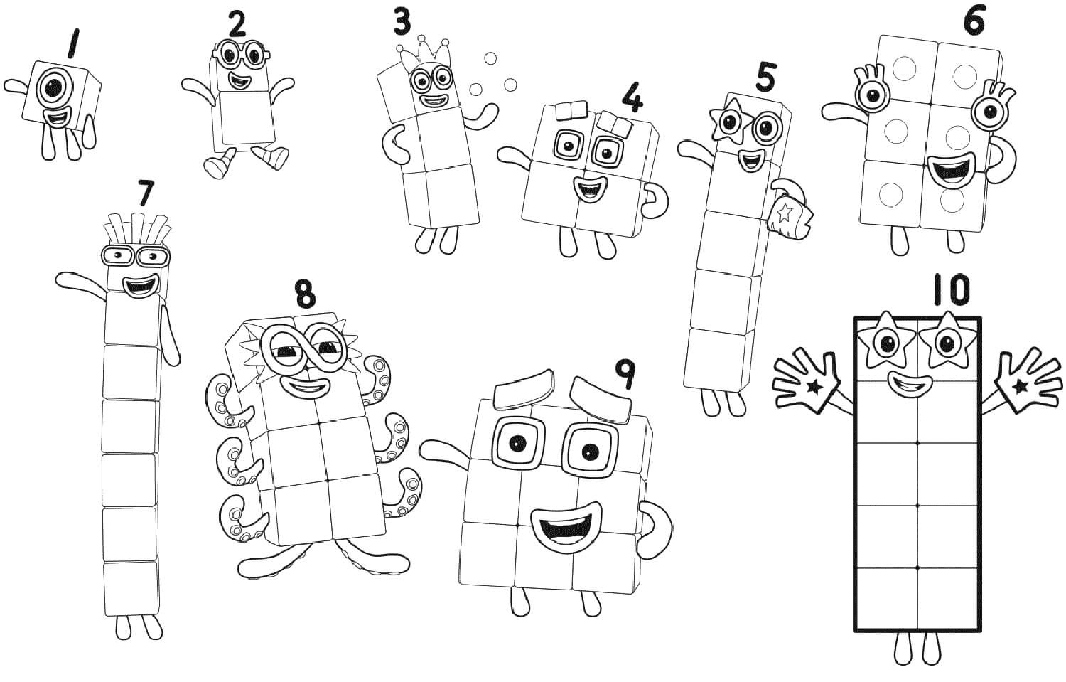 Numberblocks Coloring Pages Numberblocks Coloring Pages Coloring 