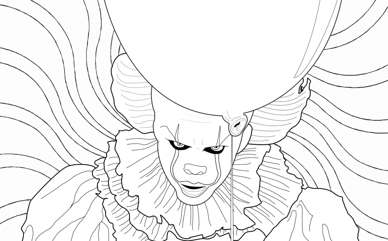 Desenhos de Pennywise para Colorir e Imprimir - Pintar Grátis Online