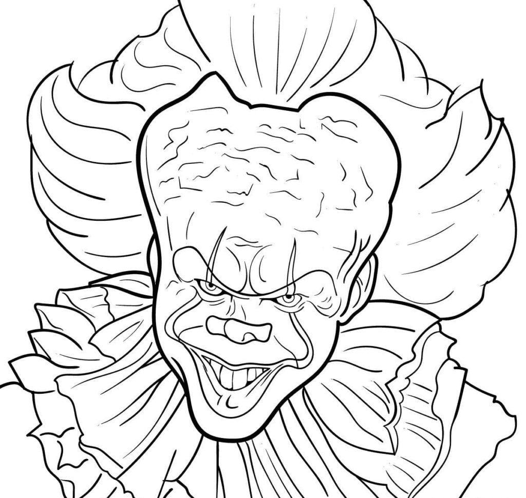 Pennywise Picture Coloring Page