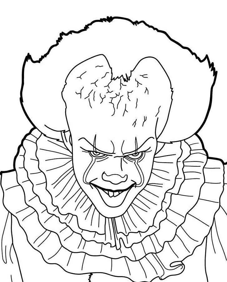 Pennywise Printable Coloring Page
