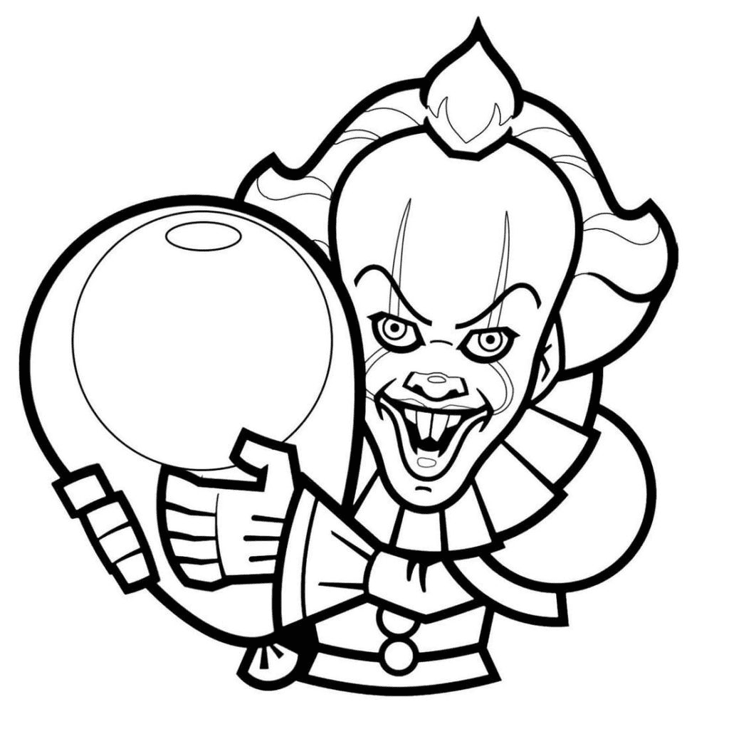 Pennywise Smiles Coloring Pages