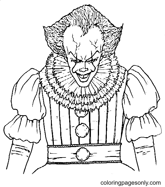 Pennywise the Clown Coloring Pages