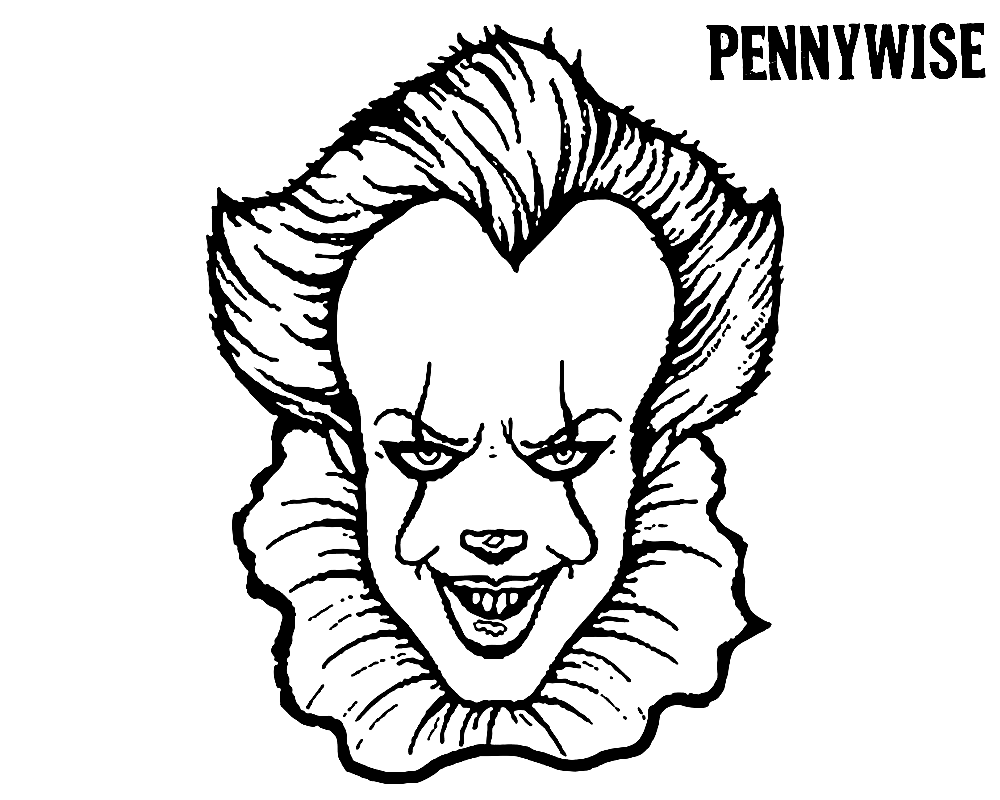 Il volto di Pennywise da Pennywise