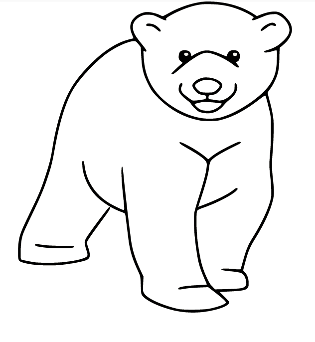 Polar Bear Cub Coloring Pages