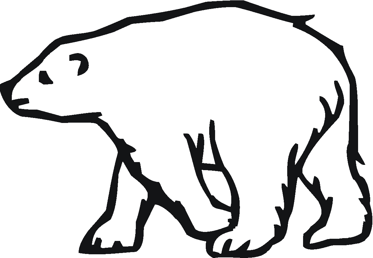 Ours polaire libéré de l'ours polaire