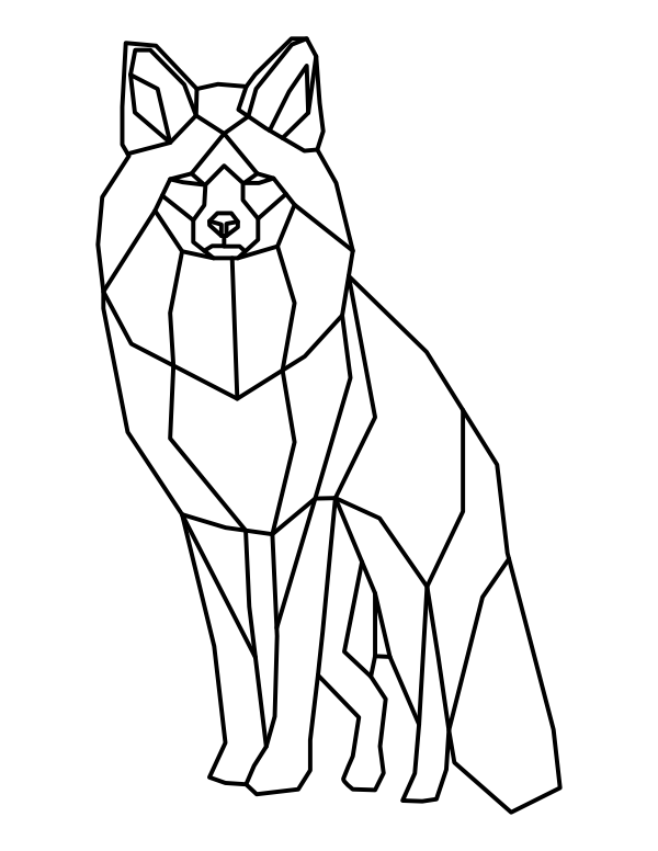 Polygon Fox de Géométrique