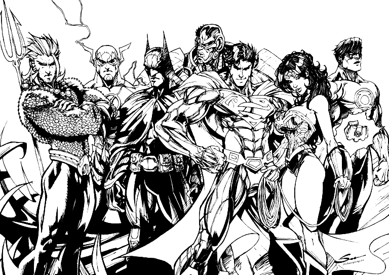 Druckbare Justice League von Justice League