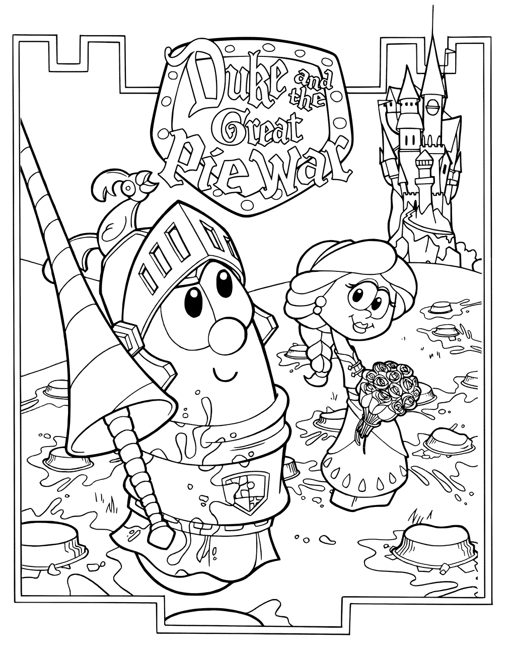 Printable Veggie Tales Coloring Pages