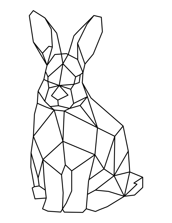 Coniglio geometrico da geometrico