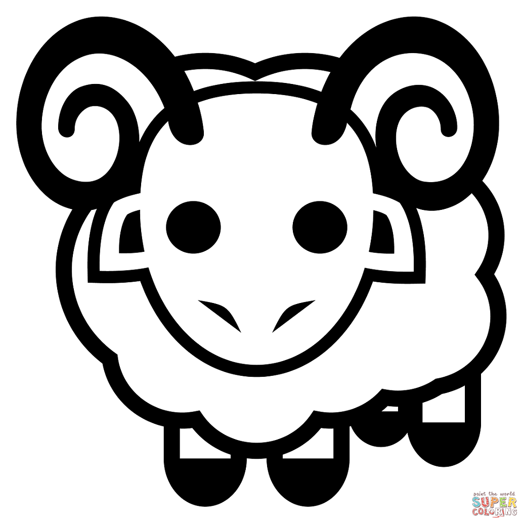 Emoji de carneiro de ovelha