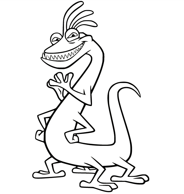 Randall Boggs Smiling Coloring Pages