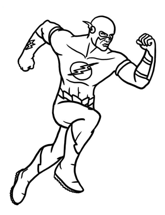 Run Flash Coloring Pages