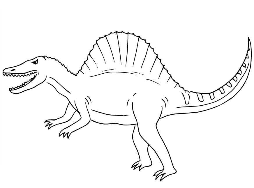 Lopende Spinosaurus van Spinosaurus