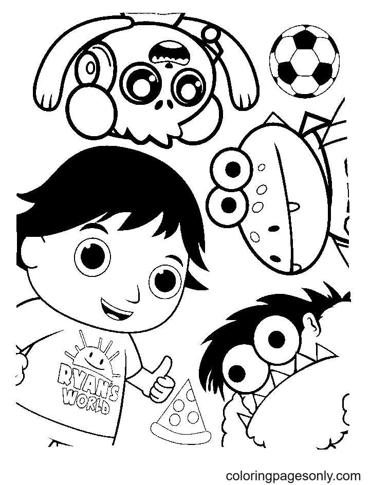 Ryans World Kids Coloring Page