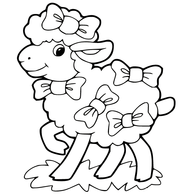 Schaf mit fünf Schleifen von Sheep