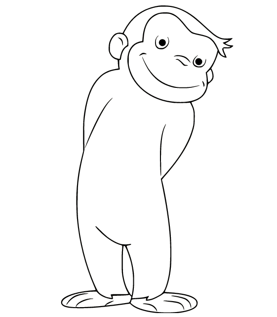 Shy Curious George from Curious George